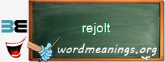 WordMeaning blackboard for rejolt